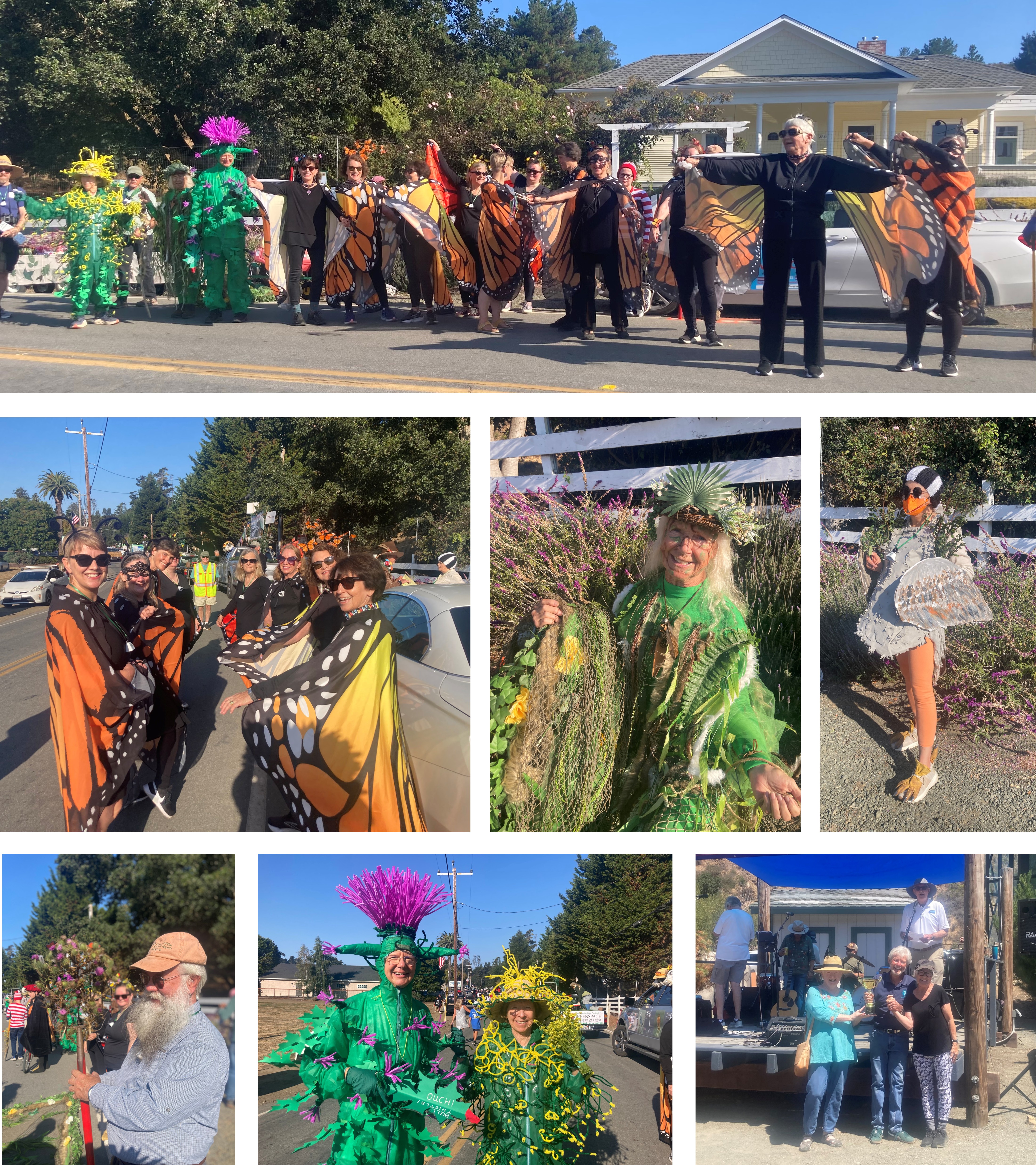 pictures of costumed FFRP volunteers