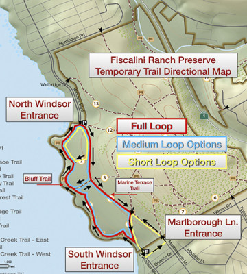 Notice: Temporary One-Way Trail Routes